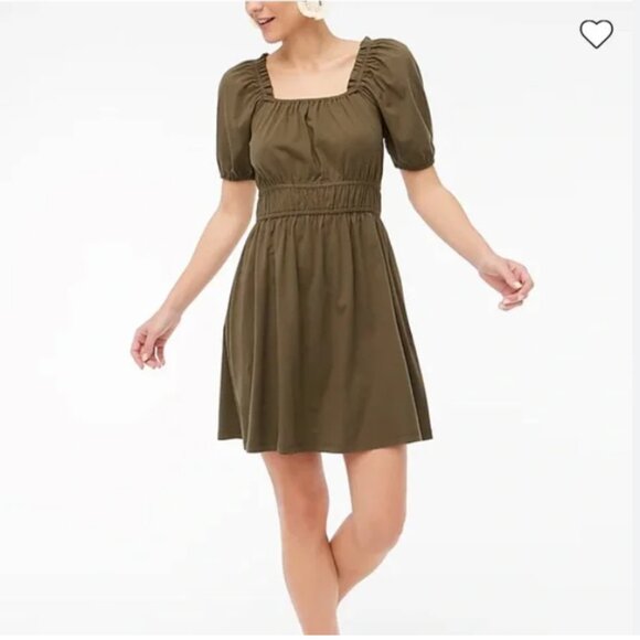 Blue J Crew Factory Knit Squareneck Mini Dress - Picture 10 of 11